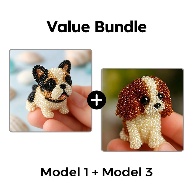 🎨🐶 Colorful Beaded 3D Dog Model Kit – 50% RABATT! Bunte Perlen, 3D-Design, kreativer Bastelspaß für Groß & Klein. 🔥✨