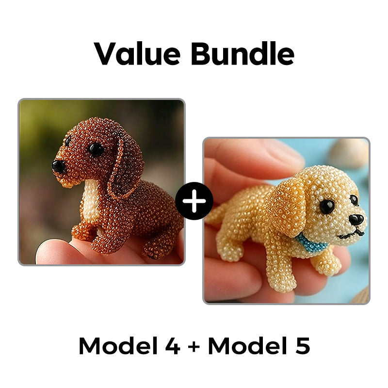 🎨🐶 Colorful Beaded 3D Dog Model Kit – 50% RABATT! Bunte Perlen, 3D-Design, kreativer Bastelspaß für Groß & Klein. 🔥✨