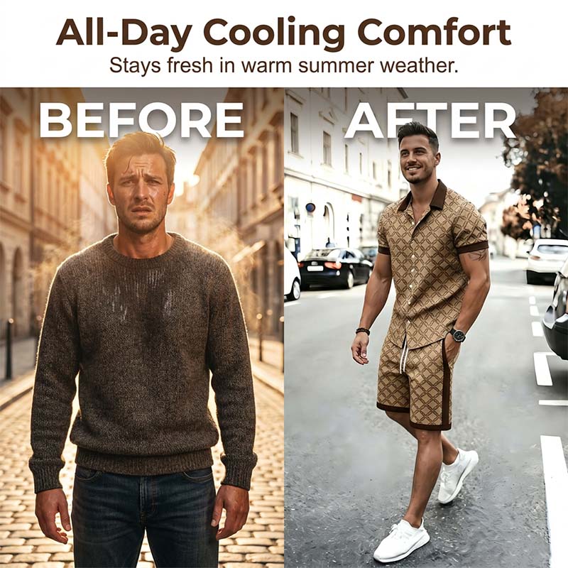 👔📢 50% RABATT! Herren Casual Zweiteiler-Set im Old Money Stil – Elegant, bequem & vielseitig für Freizeit & Reisen ✨