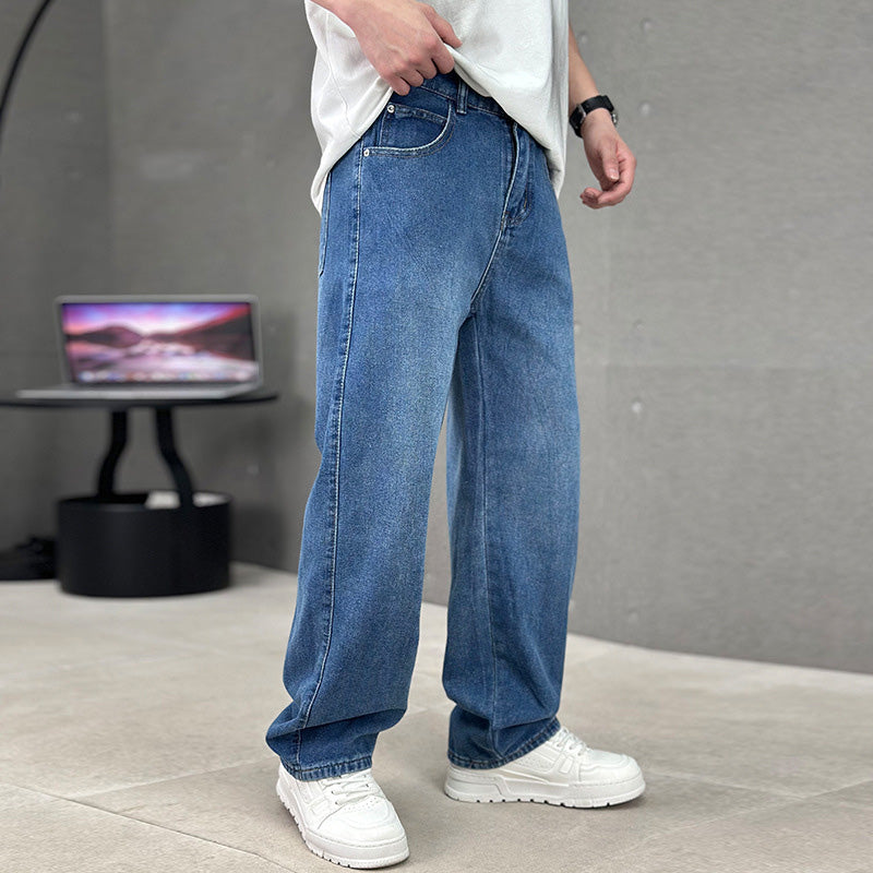 👖🔥 Men's Loose Fit Straight Leg Pants with Classic Pockets – 50% RABATT! Bequeme Hosen mit geradem Bein & klassischen Taschen. ✨💪
