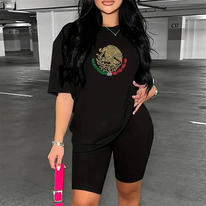 Lässiges Damen-T-Shirt mit Mexiko-Print