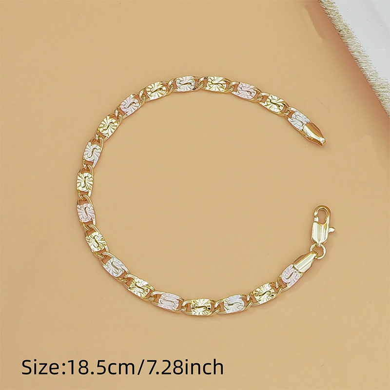 Unisex Dreifarben-Gliederarmband