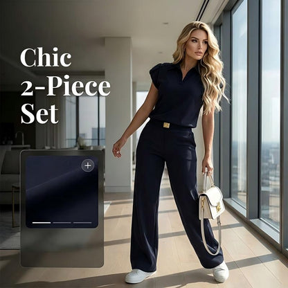 🔥👚 50% RABATT! Women's Casual Top & Pants 2-Piece Set – lässiger Zweiteiler für Alltag, Büro & Reise. 🌸💨
