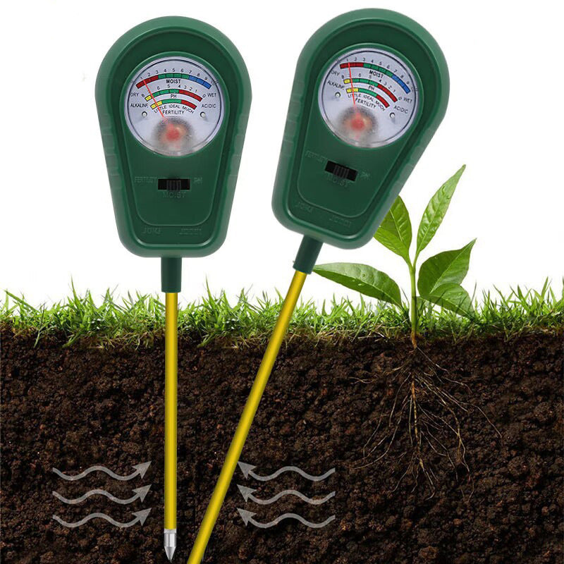 🌱 50% RABATT! 🔥 3-in-1-Bodenanalysator mit Zeigeranzeige – Misst pH-Wert, Feuchtigkeit & Licht – Ideal für Garten, Rasen oder Topfpflanzen – einfache Steckmontage ohne Batterien 🌿