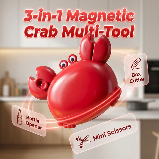 Multifunktionaler magnetischer Flaschenöffner in Krabbenform