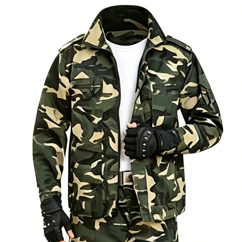 🧥👖 50% RABATT! Robustes Camouflage-Set aus Jacke und Hose für Herren – Strapazierfähig, bequem & perfekt für Outdoor, Jagd & Freizeit 🌲