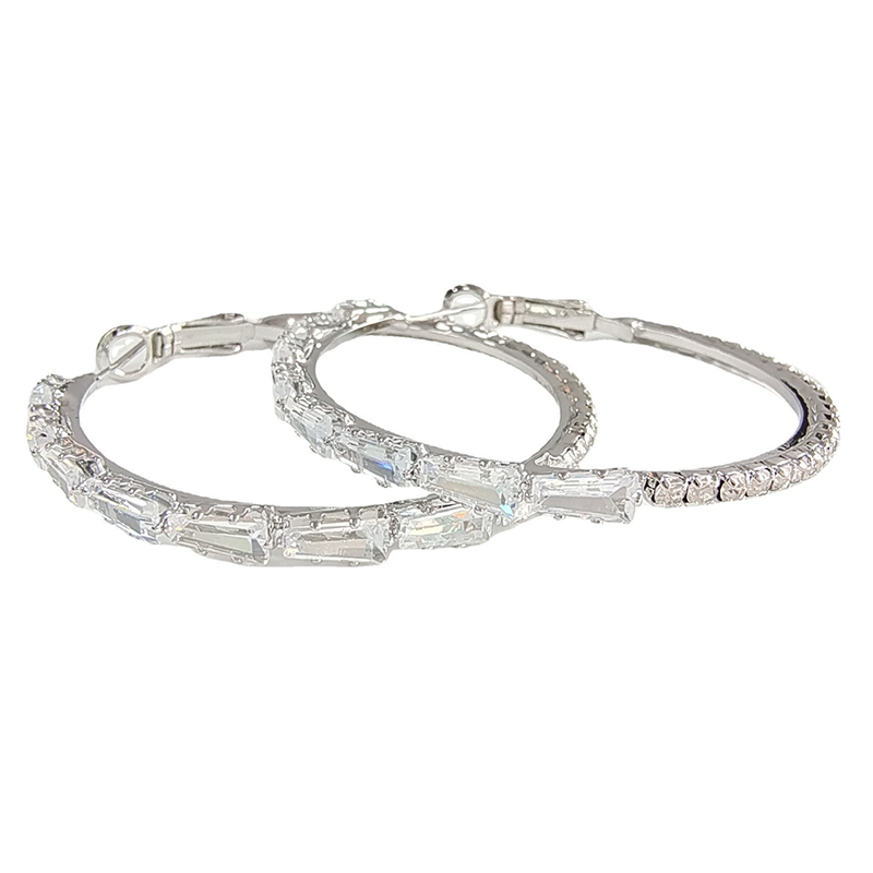 💎 50% RABATT JETZT! ✨ Damen Funkelnde Zirkonia Creolen – Mikropavé, Leichtes Kupfer & Auffälliges Design – Elegant, Vielseitig & Perfektes Geschenk 💫