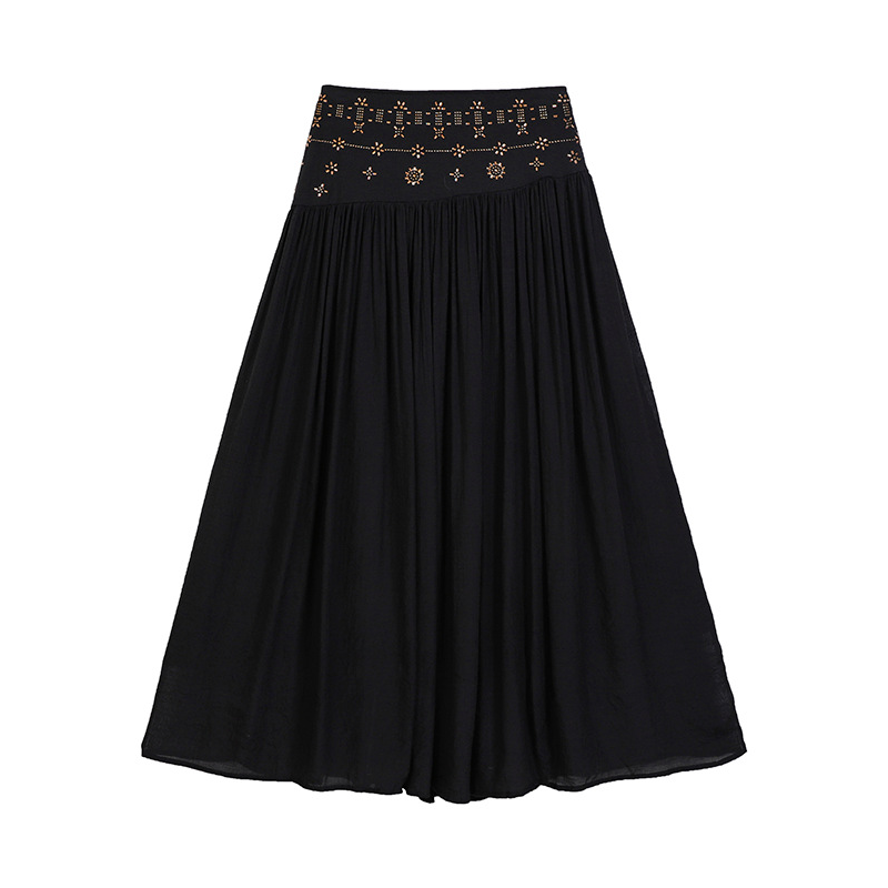 👗 50% RABATT! 👖 Damen-A-Linien-Rock mit hohem Bund – Figurumschmeichelnd & vielseitig – Leichter, fließender Stoff – perfekt für Büro, Freizeit oder besondere Anlässe – kombiniert mit Bluse oder Top 🌸