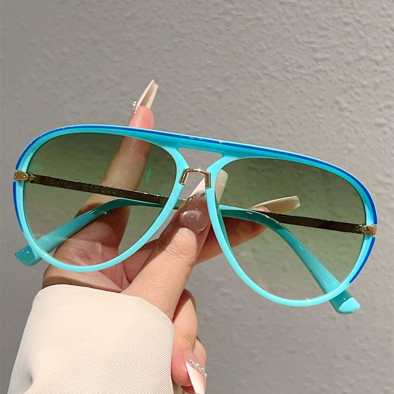 Women's Retro Double-Bridge Sunglasses