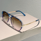 Women's Retro Double-Bridge Sunglasses