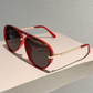 Women's Retro Double-Bridge Sunglasses