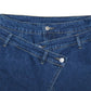 Asymmetrische Damen-Wickelhose mit weitem Bein