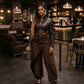 Asymmetrische Damen-Wickelhose mit weitem Bein