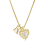 💎 LIMITED-TIME 50% OFF! 💥 Heart Shaped Letters Micro Pave Chain Necklace – Initial Pendant, Titanium Steel, Adjustable ✨