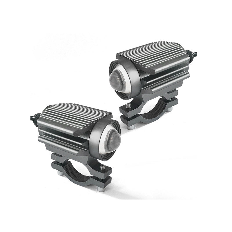 Universal Motorcycle LED Spotlight Dual Color Auxiliary Driving Light