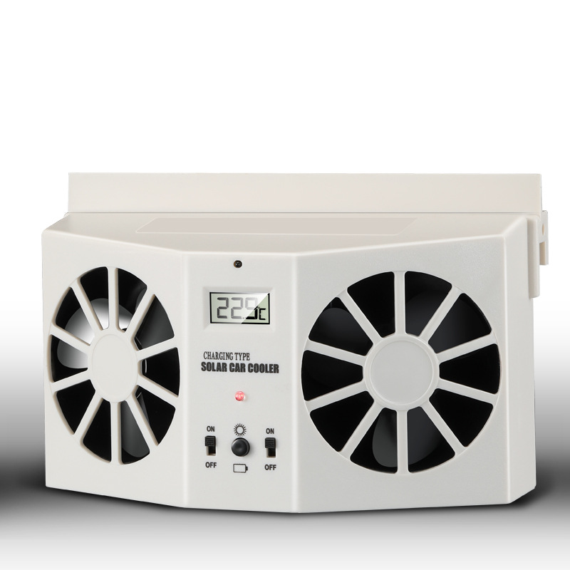 🔥50 % RABATT!!!🚗Solarbetriebener Auto-Abluftventilator – Doppel-Turbo-Belüftung & Temperaturanzeige☀️Gratis Lieferung – Jetzt sichern!!