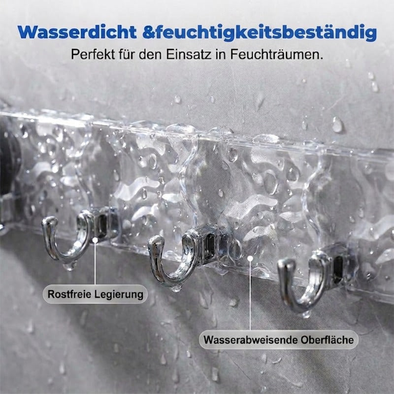 Minimalistische Hakenleiste mit Saugnapf
