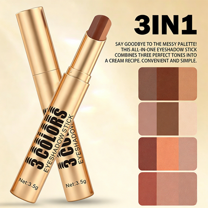 💄🎨 3-in-1 Farbverlauf Lidschattenstift Einfaches Make-up