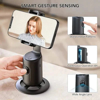 Weihnachtsgeschenk 360° Rotation Smart Auto Face Object Tracking Halterung