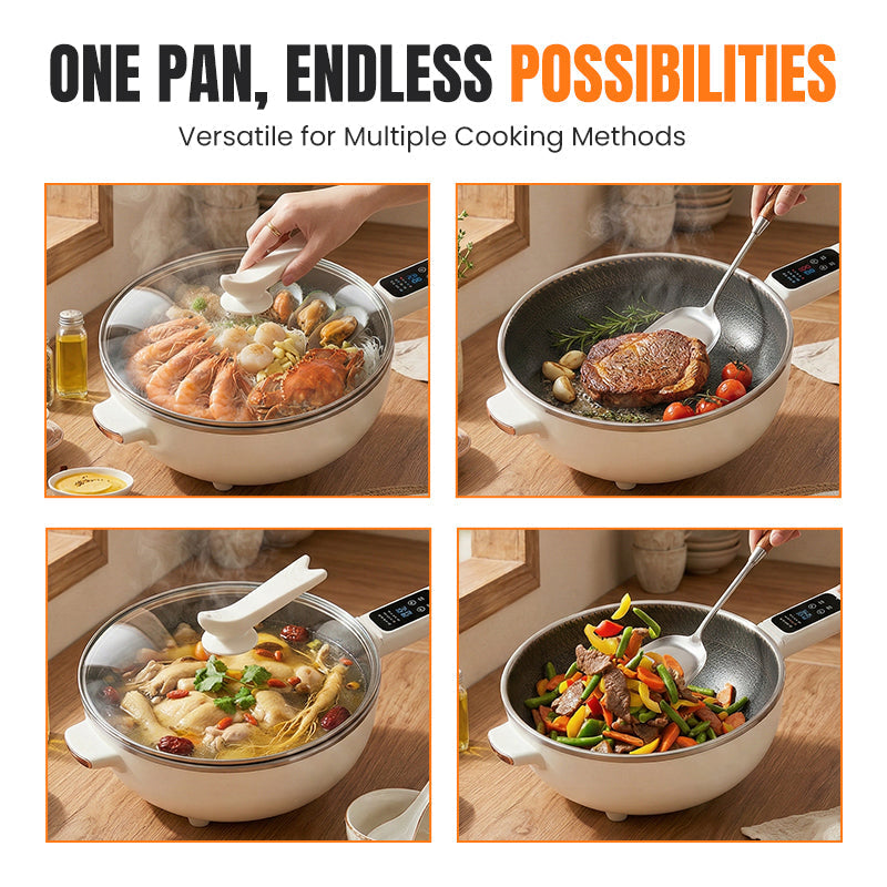 🍲🔥 50% RABATT! Multifunktionaler elektrischer Kochtopf – Kochen, Dämpfen, Schmoren & Warmhalten – Perfekt für Single-Haushalt, Büro & Reisen ✨