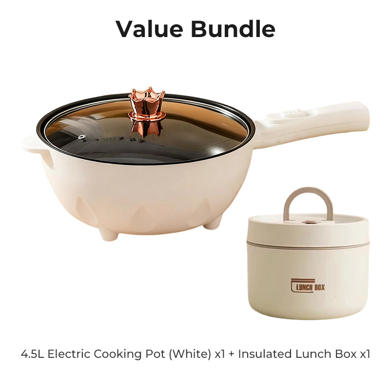 🍲🔥 50% RABATT! Multifunktionaler elektrischer Kochtopf – Kochen, Dämpfen, Schmoren & Warmhalten – Perfekt für Single-Haushalt, Büro & Reisen ✨