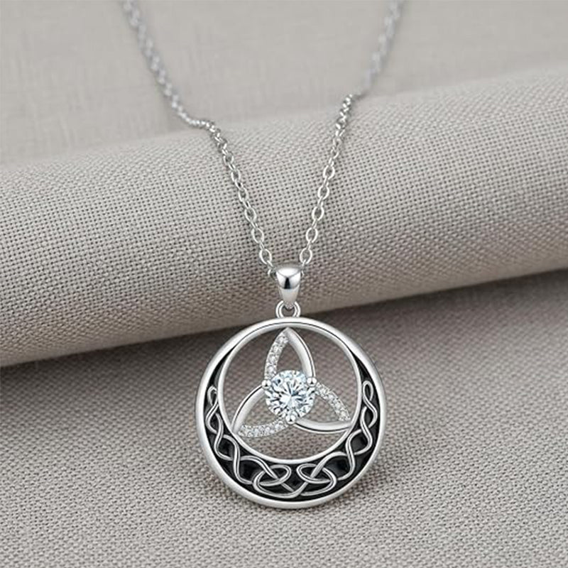 💎 JETZT 50 % RABATT! 🌸 Vintage-Halskette mit keltischem Knoten für Damen