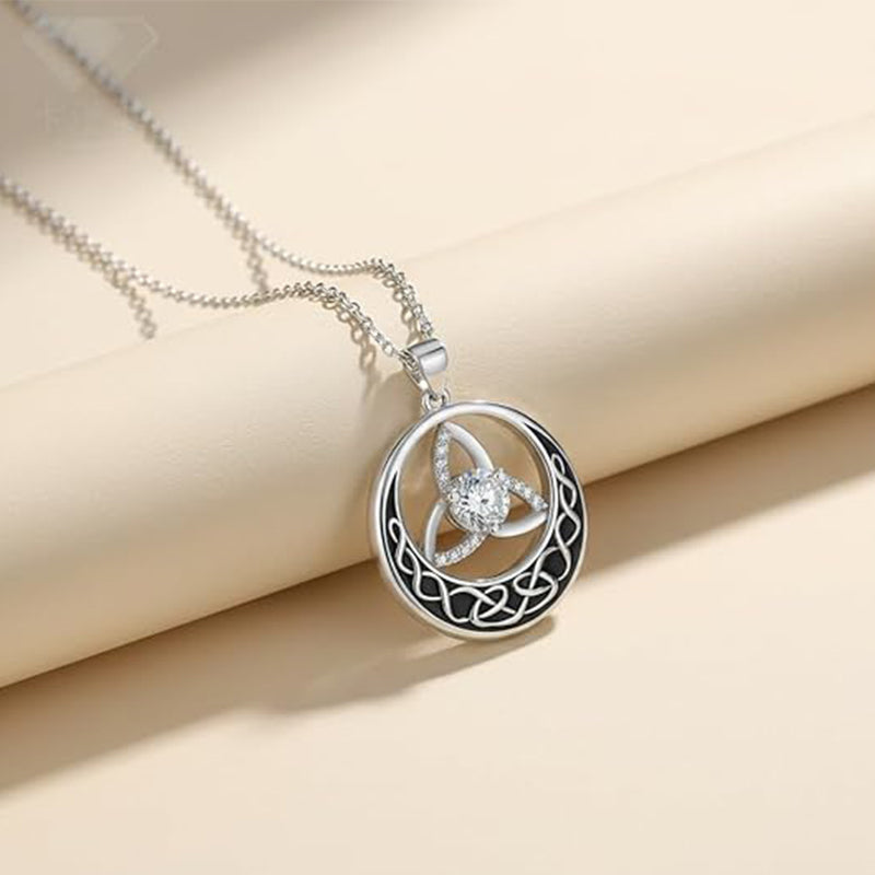 💎 JETZT 50 % RABATT! 🌸 Vintage-Halskette mit keltischem Knoten für Damen