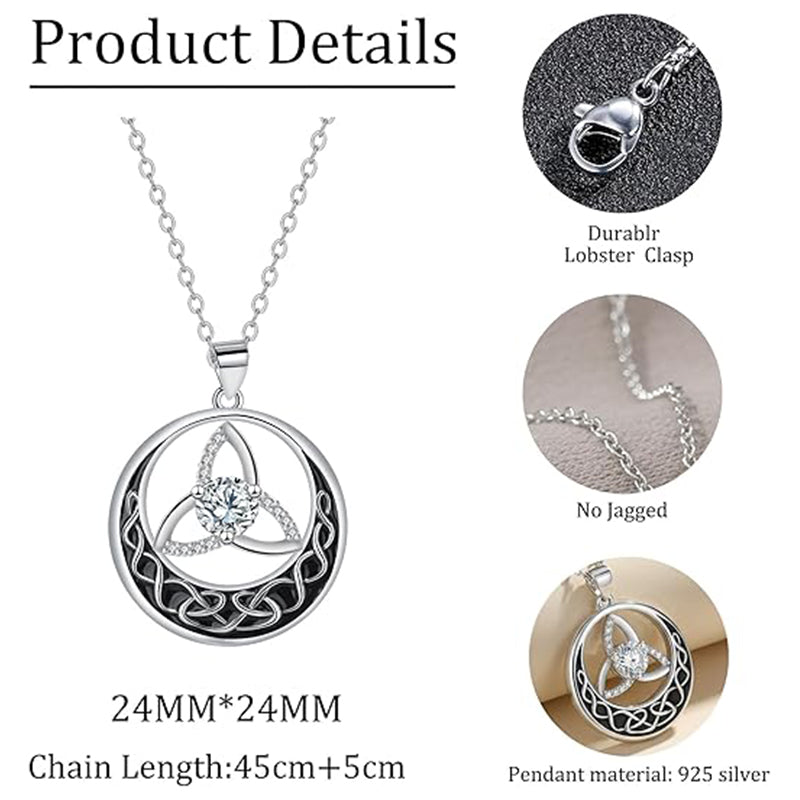 💎 JETZT 50 % RABATT! 🌸 Vintage-Halskette mit keltischem Knoten für Damen