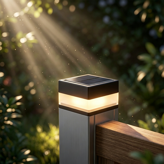 💡 Neue Solar-Pfostenleuchte – passend für 7x7 Alu- & PVC-Rohre, wetterfest & für Holzzäune geeignet 🌿🌙