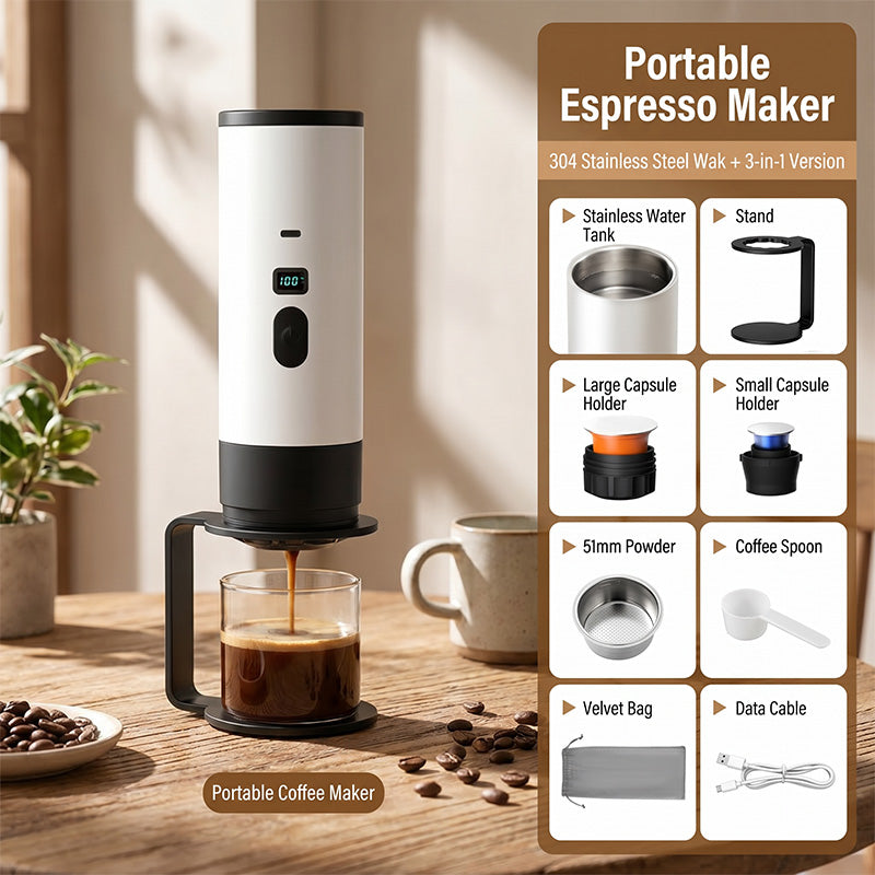 Tragbare Espressomaschine für Reisen