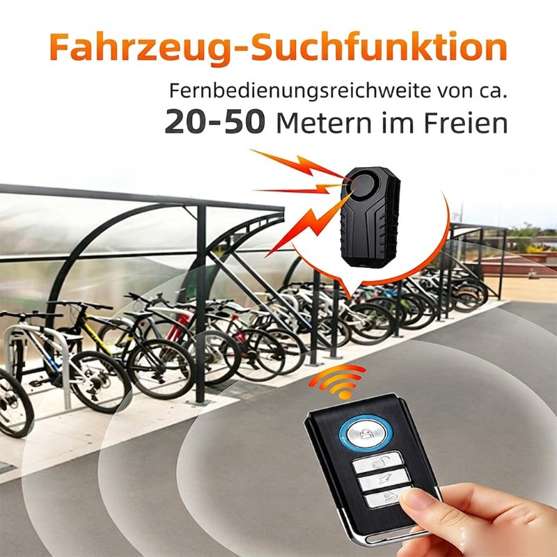 🚲🔔 50% RABATT! Kabelloser Fahrradalarm mit Fernbedienung – Lauter 110dB Alarm, Vibrationssensor & Anti-Diebstahl-Schutz ✨