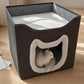 🐱🏠 50% RABATT! Faltbares Mehrstöckiges Katzenhaus mit Kratzpad – Kuschelhöhle, Kratzmöglichkeit & platzsparend klappbar ✨