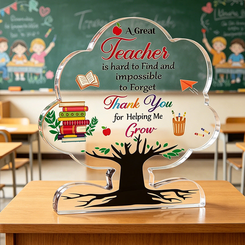 🏅 50% RABATT! 🎓 Hochwertige Acrylplakette zur Würdigung von Lehrern – Gravur & zeitloses Design – Perfekt als Dankeschön, Ruhestandsgeschenk oder besondere Auszeichnung – elegant und langlebig ✨