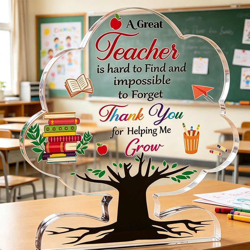 🏅 50% RABATT! 🎓 Hochwertige Acrylplakette zur Würdigung von Lehrern – Gravur & zeitloses Design – Perfekt als Dankeschön, Ruhestandsgeschenk oder besondere Auszeichnung – elegant und langlebig ✨