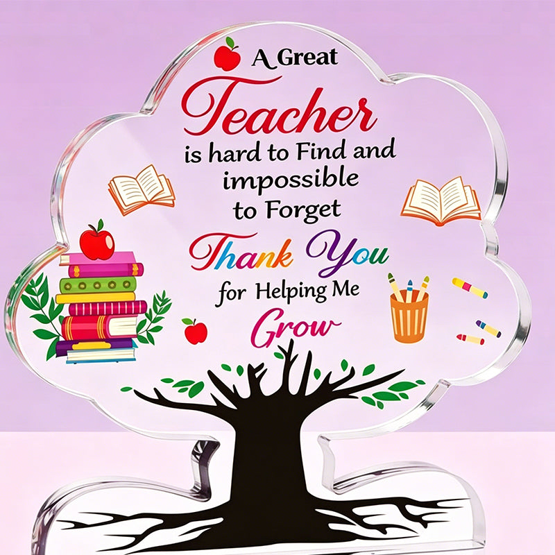 🏅 50% RABATT! 🎓 Hochwertige Acrylplakette zur Würdigung von Lehrern – Gravur & zeitloses Design – Perfekt als Dankeschön, Ruhestandsgeschenk oder besondere Auszeichnung – elegant und langlebig ✨