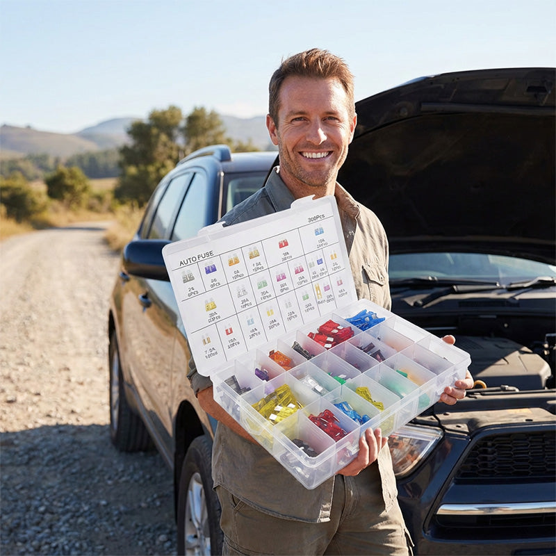300-teiliges Auto-Sicherungs-Sortiment🔌🚗🧰