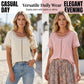 Damen Lässiges Boho-Top mit Hohlausschnitt