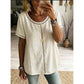 Damen Lässiges Boho-Top mit Hohlausschnitt