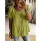 Damen Lässiges Boho-Top mit Hohlausschnitt