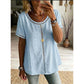 Damen Lässiges Boho-Top mit Hohlausschnitt