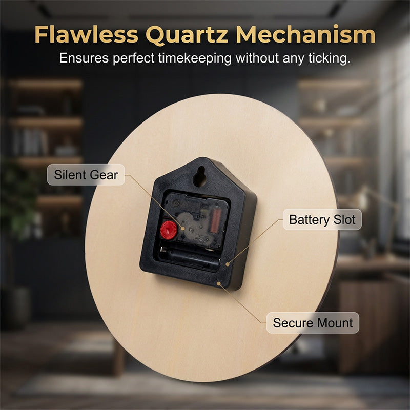 🕰️ 50% RABATT! ⏰ Kreative Holz lautlose Wanduhr – Minimalistisches Design & geräuschlos – Perfekt für Wohnzimmer, Büro oder Küche – natürliche Optik ohne Ticken 🌿✨