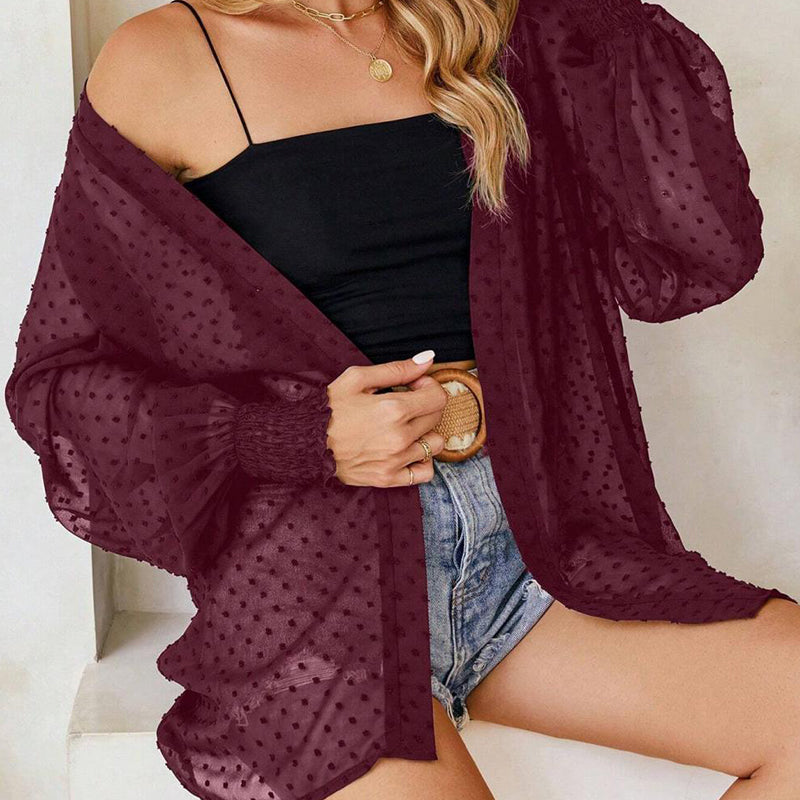 ✨Leichter, transparenter Cardigan für Damen – luftig, vielseitig & perfekt für Layering – ideal für Strand, Reisen & warme Tage