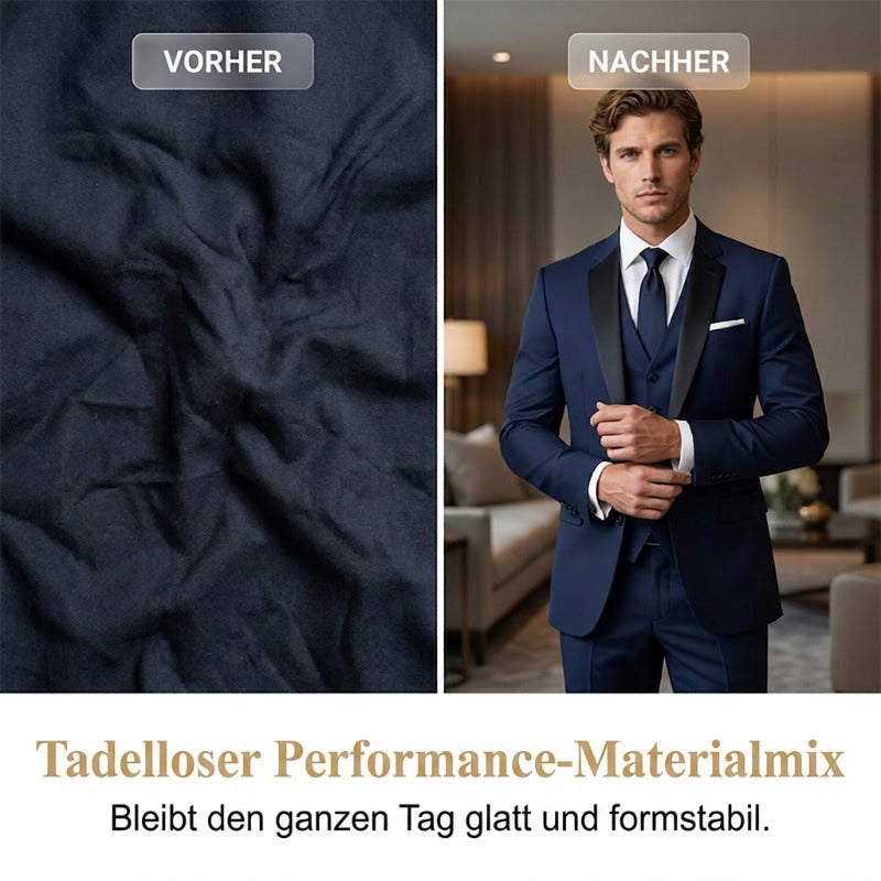 👔 Klassischer formeller 3-teiliger Herrenanzug – Sakko, Weste & Hose – Zeitlos elegant für Hochzeit, Business & festliche Anlässe ✨