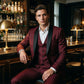 👔 Klassischer formeller 3-teiliger Herrenanzug – Sakko, Weste & Hose – Zeitlos elegant für Hochzeit, Business & festliche Anlässe ✨