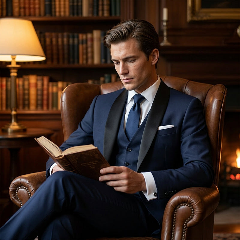 👔 Klassischer formeller 3-teiliger Herrenanzug – Sakko, Weste & Hose – Zeitlos elegant für Hochzeit, Business & festliche Anlässe ✨