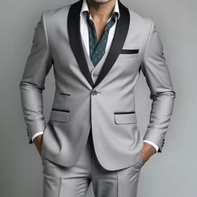 👔 Klassischer formeller 3-teiliger Herrenanzug – Sakko, Weste & Hose – Zeitlos elegant für Hochzeit, Business & festliche Anlässe ✨