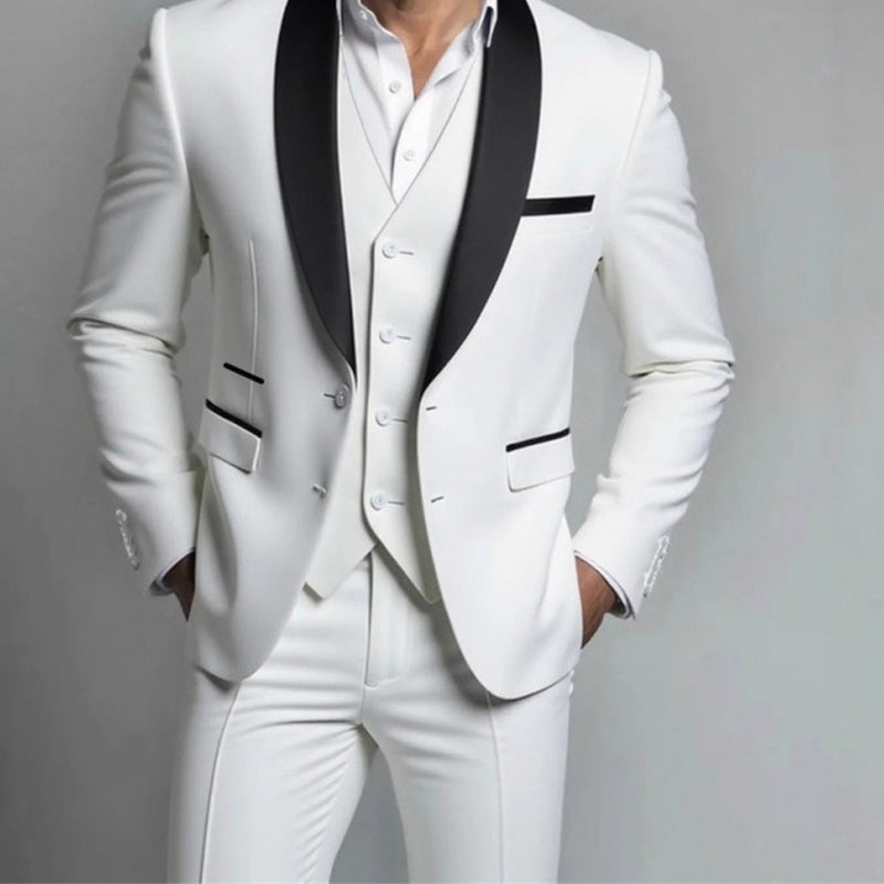 👔 Klassischer formeller 3-teiliger Herrenanzug – Sakko, Weste & Hose – Zeitlos elegant für Hochzeit, Business & festliche Anlässe ✨