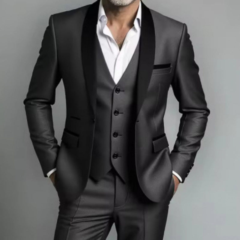 👔 Klassischer formeller 3-teiliger Herrenanzug – Sakko, Weste & Hose – Zeitlos elegant für Hochzeit, Business & festliche Anlässe ✨