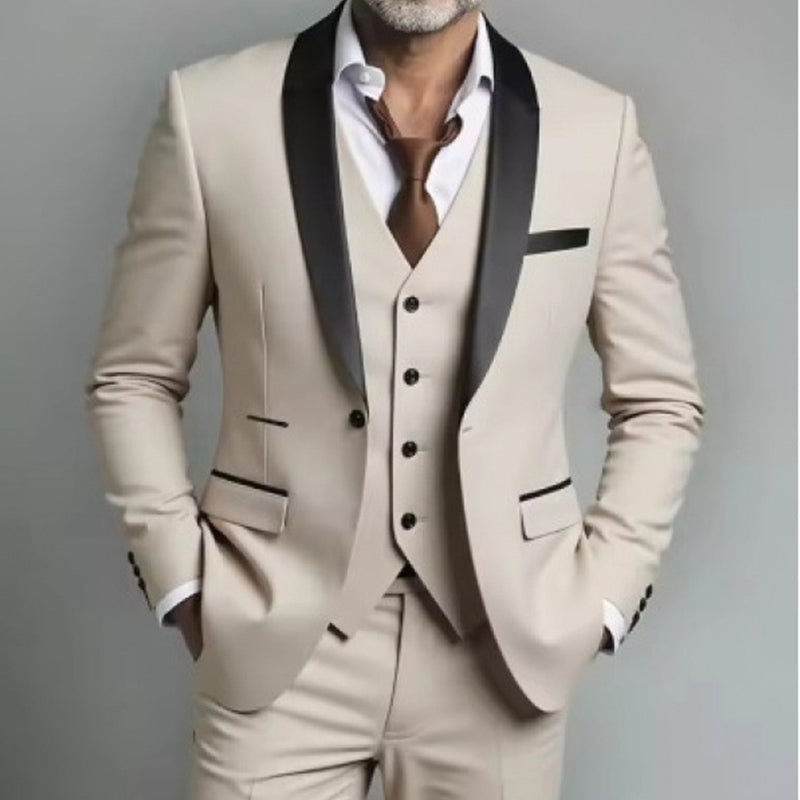 👔 Klassischer formeller 3-teiliger Herrenanzug – Sakko, Weste & Hose – Zeitlos elegant für Hochzeit, Business & festliche Anlässe ✨