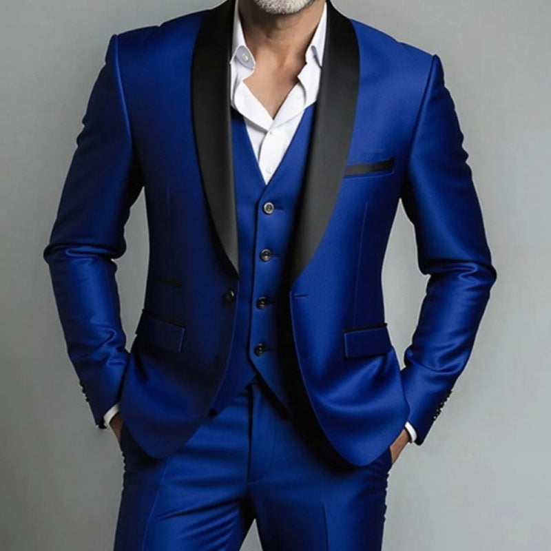 👔 Klassischer formeller 3-teiliger Herrenanzug – Sakko, Weste & Hose – Zeitlos elegant für Hochzeit, Business & festliche Anlässe ✨